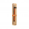 orange WN04 wooden mechanical pen by Ohto (refillable)