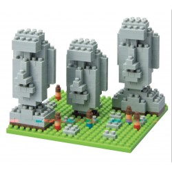 Moai Statues on Easter Island NBH-009 NANOBLOCK the...