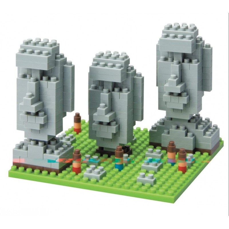 Moai Statuen auf den Osterinseln NBH-009 NANOBLOCK | Sights to See