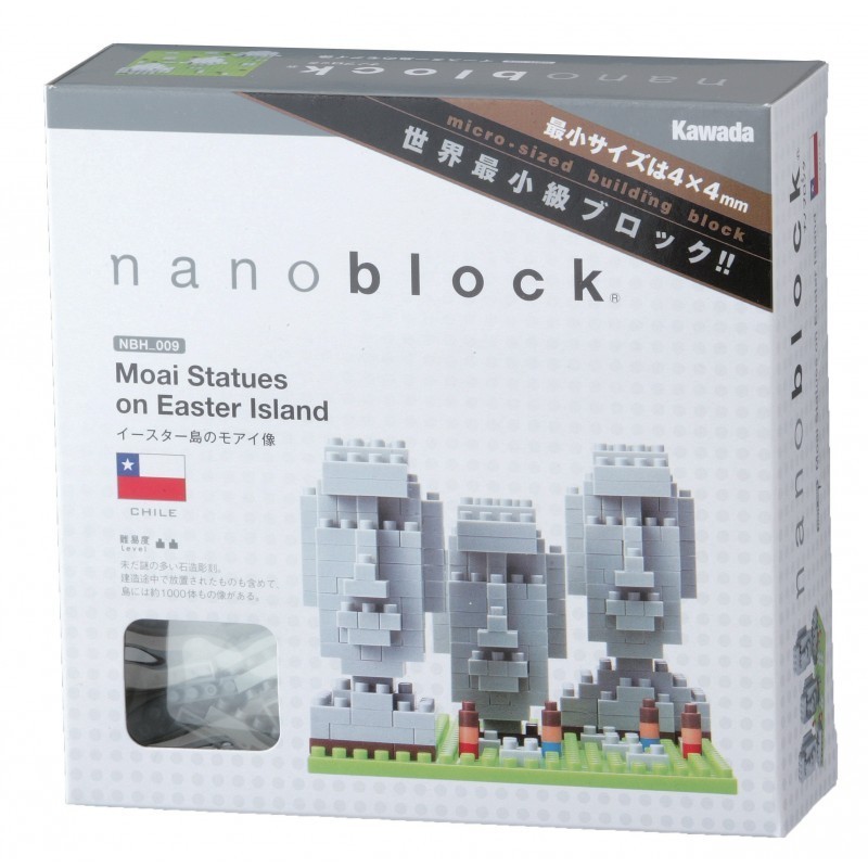 Moai Statuen auf den Osterinseln NBH-009 NANOBLOCK der japanische mini Baustein | Sights to See