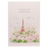 Illustrated A5 Travel Journal "the Tokyo Tower in spring"