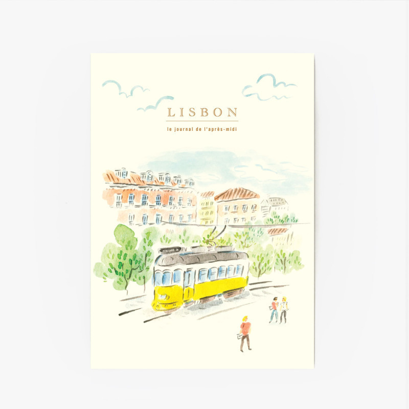 Illustriertes A5 Reisetagebuch „Lissabon“