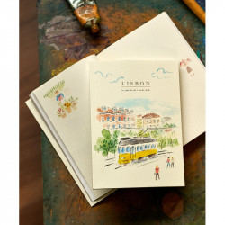Illustrated A5 Travel Journal "Lisbon"