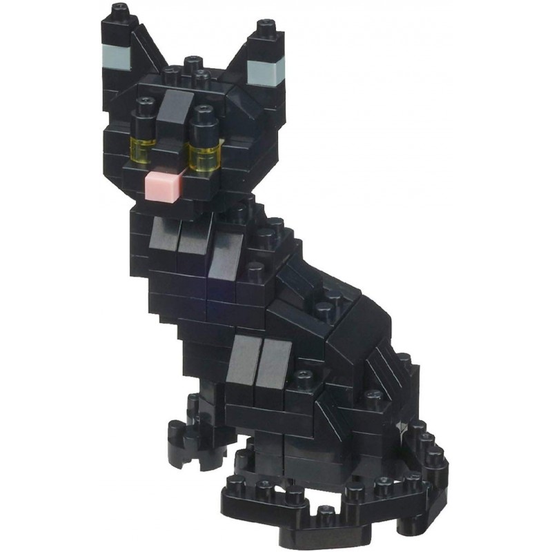 Black Cat Nbc 281 Nanoblock The Japanese Mini Construction Block Miniature Series