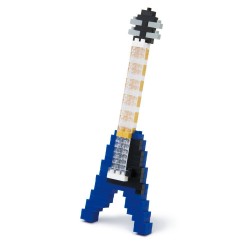 Elektro Gitarre Blau NBC-095 NANOBLOCK | Miniature series