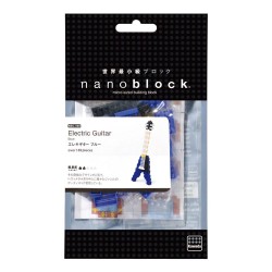 Guitare électrique Blue NBC-095 NANOBLOCK mini bloques de construction japonaise | Miniature series