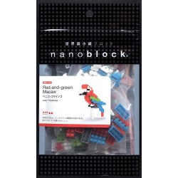 Ara chloroptère NBC-034 NANOBLOCK | Miniature series