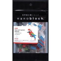 Red-and-green Macaw NBC-034 NANOBLOCK| Miniature series