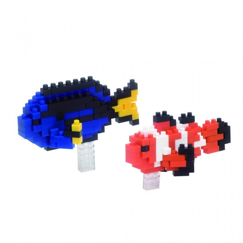 Clownfisch & Paletten-Doktorfisch NBC-118 NANOBLOCK | Miniature series