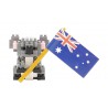 Koala et Drapeau NBC-296 NANOBLOCK | Miniature series