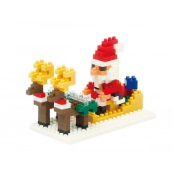 Santa Claus and Reindeer NBC-098 NANOBLOCK the Japanese mini...