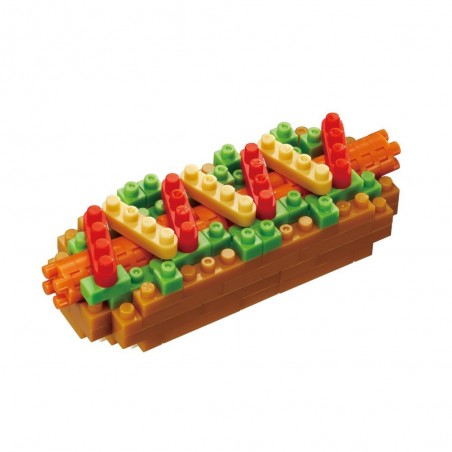 Hot Dog (garnished) NBC-218 NANOBLOCK | Miniature series