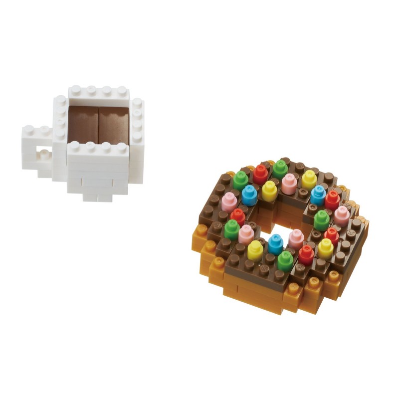 Donut et café NBC-246 NANOBLOCK mini bloques de construction japonaise | Miniature series