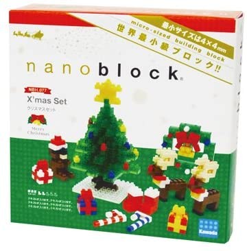 japan building toy LTD NBH_077 Kawada Nanoblock X'mas Set Merry Christmas 
