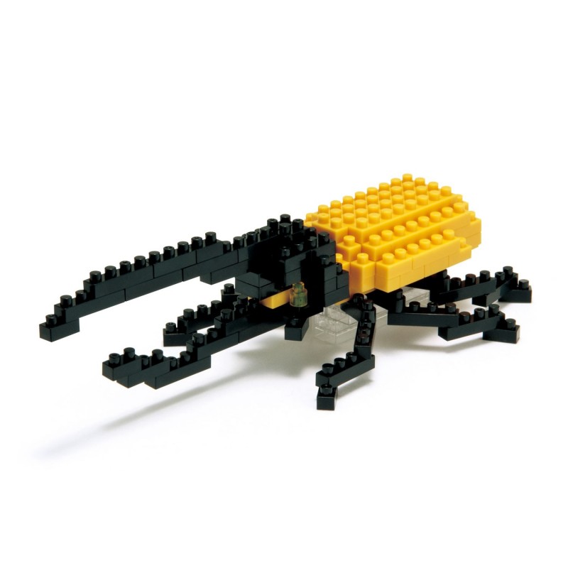 Scarabé Dynaste Hercule IST-001 NANOBLOCK, mini bloques de construction japonaise | Insect series