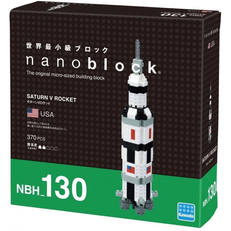 Saturn V Rocket Nbh 130 Nanoblock The Japanese Mini Construction Block Sights To See Series