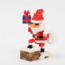 Père Noël sur la cheminée NBC-127 NANOBLOCK | Holiday series
