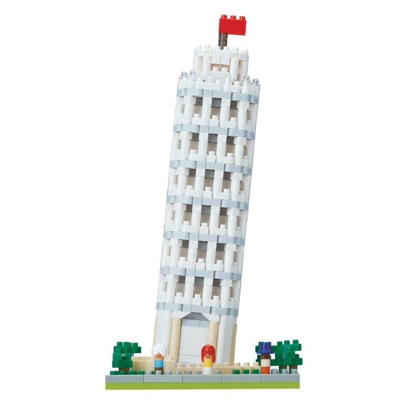 La tour de Pise NBH-199 NANOBLOCK, mini bloques de construction japonaise | Sights to See series