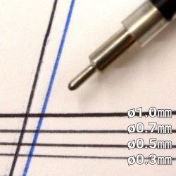 blau 0,7mm Ersatzmine Ohto Needle-Point 897NP-BL für Horizon und Horizon Slim