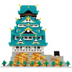 Château d'Osaka Deluxe NB-049 NANOBLOCK, mini bloques de construction japonaise