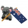 Koala et Drapeau NBC-296 NANOBLOCK | Miniature series