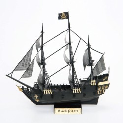 Navire pirate noir Deluxe PND-006 Paper Nano Premium par Kawada