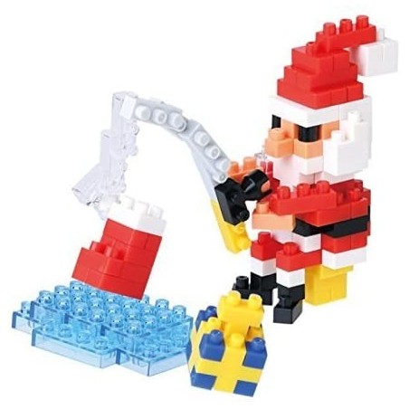 Der Weihnachtsmann beim Fischen NBC-157 NANOBLOCK der japanische mini Baustein | Holiday series