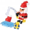 Der Weihnachtsmann beim Fischen NBC-157 NANOBLOCK der japanische mini Baustein | Holiday series