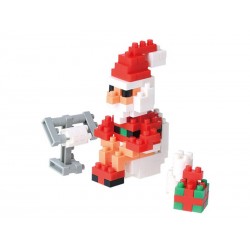 Santa Claus in the Bathroom NBC-156 NANOBLOCK | Holiday series