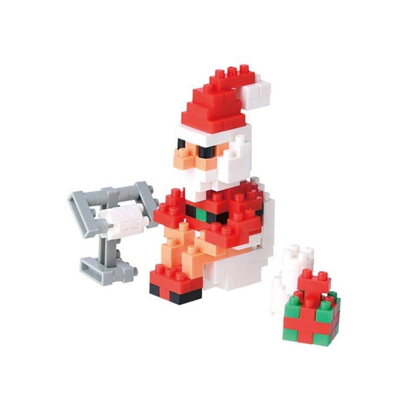 Père Noël dans la toilette NBC-156 NANOBLOCK | Holiday series
