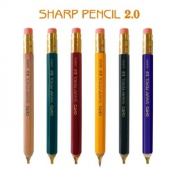 Burgundy, 2mm refillable mechanical Pencil 2.0 APS-680E-EN by Ohto