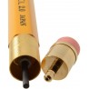 jaune, 2mm portemine rechargeable 2.0 APS-680E-YL par Ohto