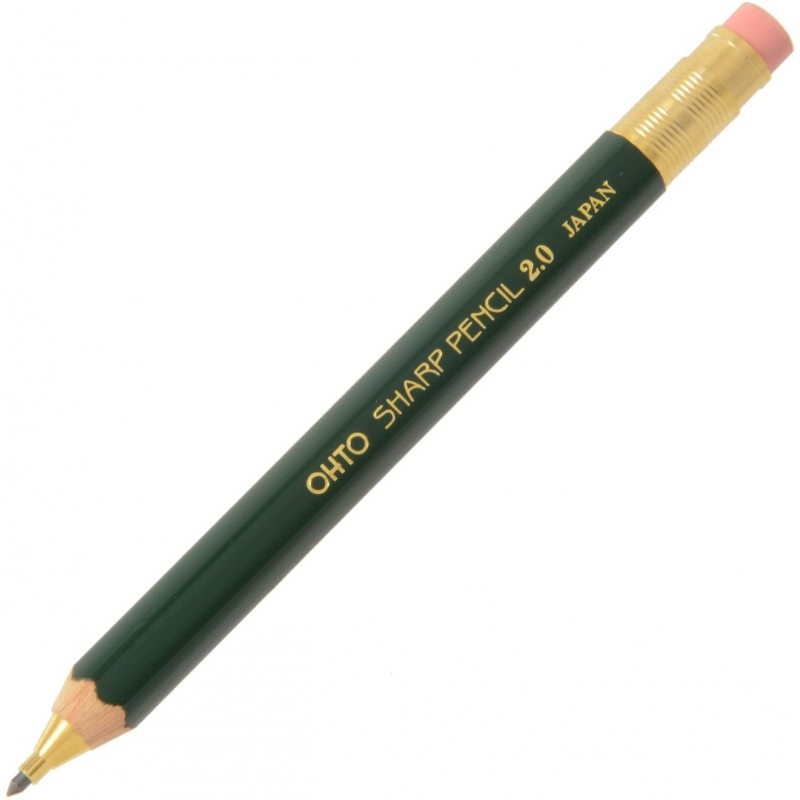 green, 2mm refillable mechanical Pencil 2.0 APS-680E-GN by Ohto