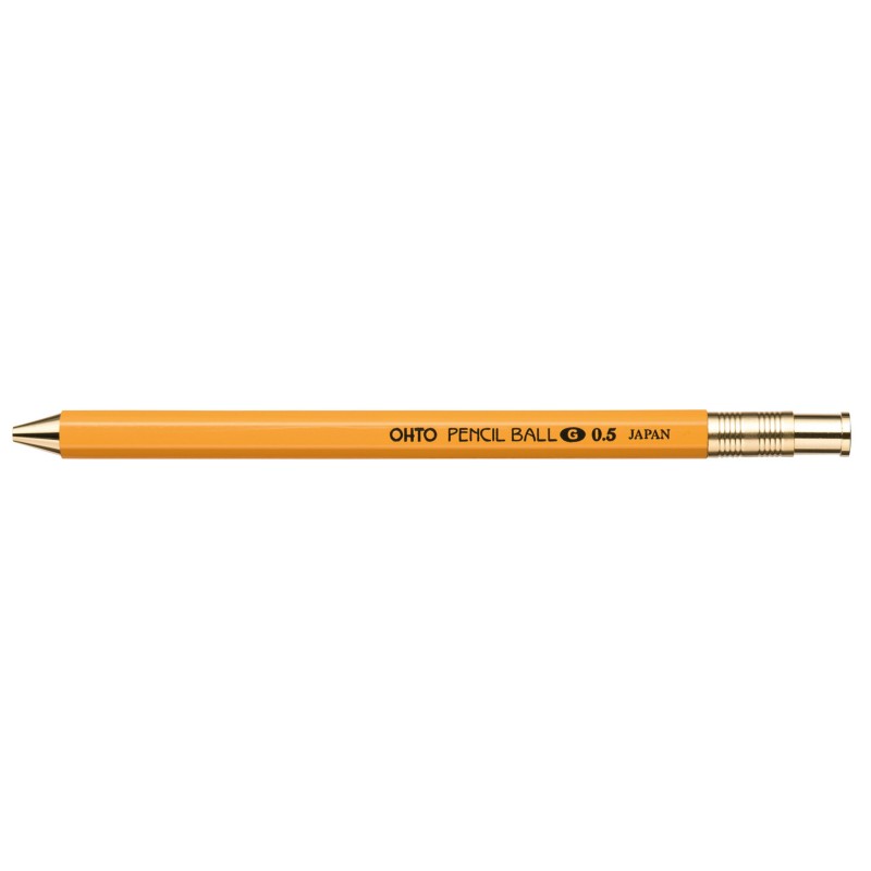 Pencil stylo à bille 0.5 Jaune NKG-450E-YL OHTO (rechargeable)