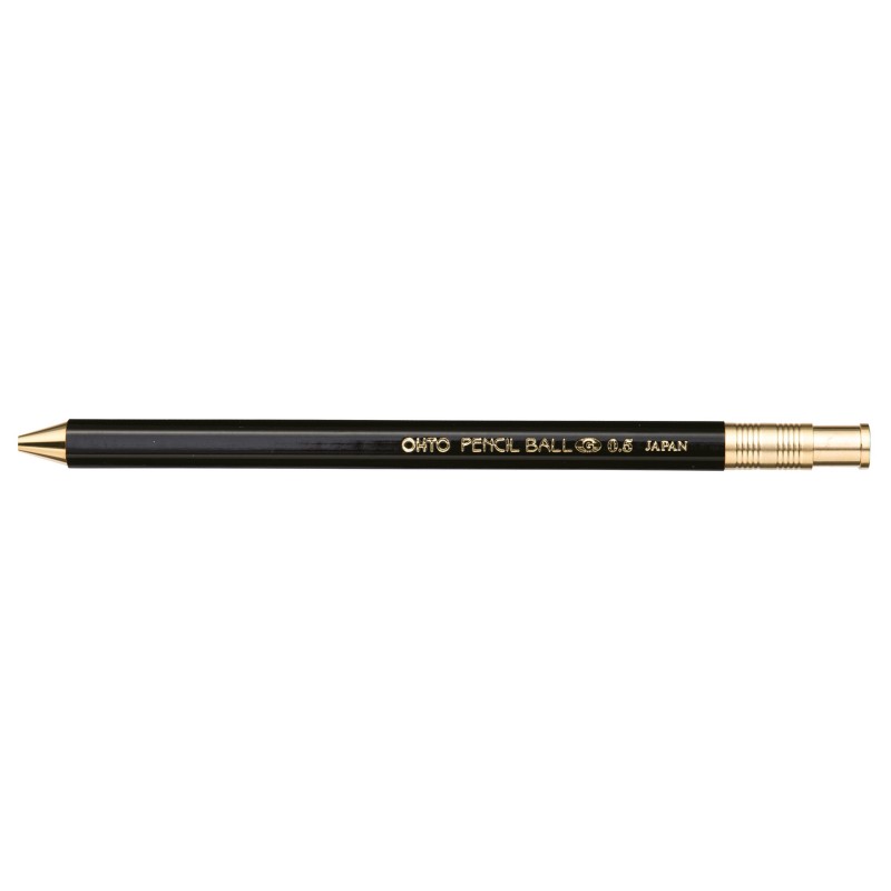 Pencil stylo à bille 0.5 Noir NKG-450E-BK OHTO (rechargeable)