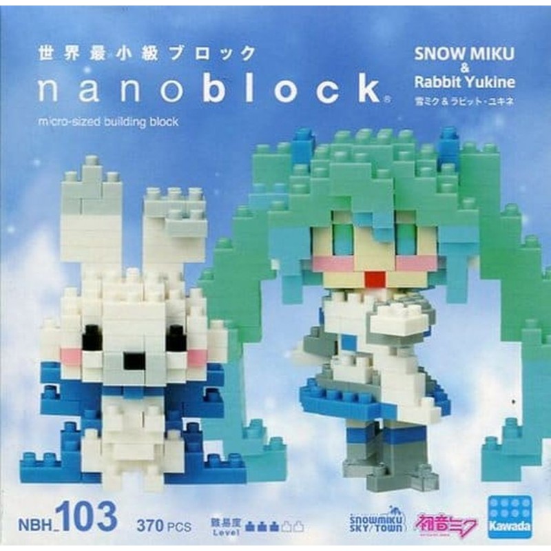 Snow Miku Rabbit Yukine Nbh 103 Nanoblock The Japanese Mini Construction Block Sights To See Series