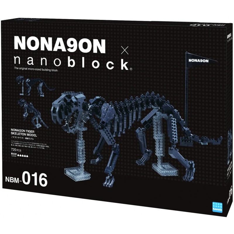 Modèle de squelette de tigre nonagon NBM-016 NANOBLOCK recontre NONA9ON