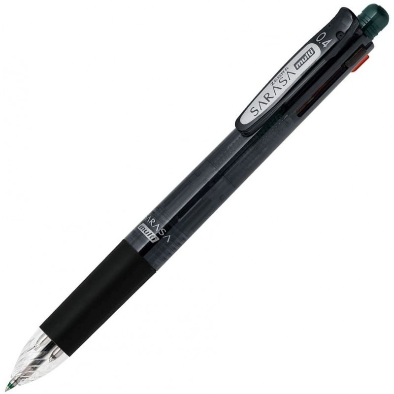 Sarasa Multi starter pack P-J4SAS11-BK (4 colour leads + mechanical pencil, rechargeable) in black by Zebra