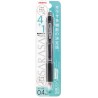 Sarasa Multi starter pack P-J4SAS11-BK (4 colour leads + mechanical pencil, rechargeable) in black by Zebra