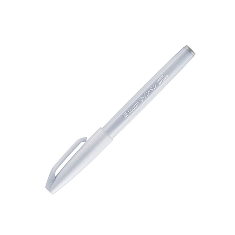 Pentel Fude Touch Brush Sign Pen - Grey Blue