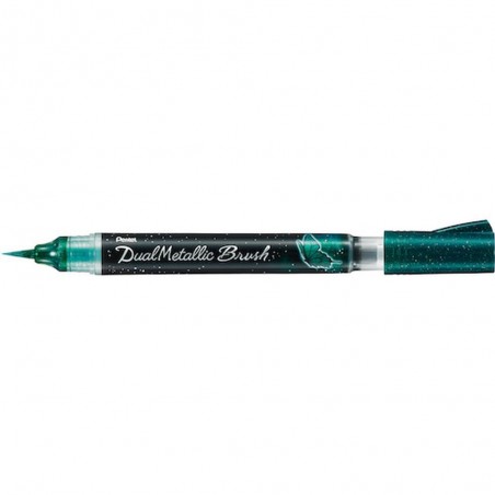 grün+metallisches blau pentel DUAL METALLIC BRUSH Stift XGFH-DD