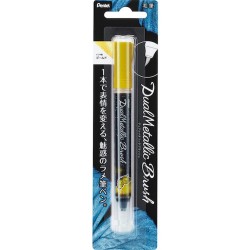 or métallique stylo Pentel DUAL METALLIC BRUSH XGFH-DX