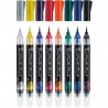 metallisches silber pentel DUAL METALLIC BRUSH Stift XGFH-DZ