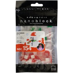 Bonhomme de neige (transparent) NBC-154 NANOBLOCK mini bloques de construction japonaise | Holiday series