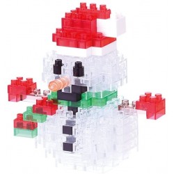 Snowman (transparent) NBC-154 NANOBLOCK | Holiday series