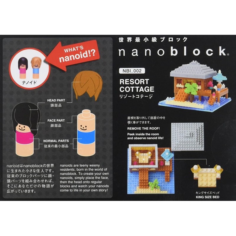 Kawada Nanoblock RESORT COTTAGE building toy block NBI-002 300  pieces 