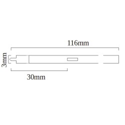 schwarz 0,5mm Öl Ersatzmine COL-RFL1-BK von MARK'S