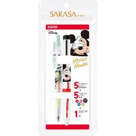 Sarasa Select Disney "Mickey Mouse" Set (nachfüllbar) SE-S5A20-MC von Zebra