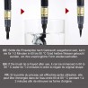 Brush Pen: Medium Tip, Pigment Ink, refillable | XFP5M by Pentel