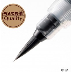 Brush Pen: Medium Tip, Pigment Ink, refillable | XFP5M by Pentel